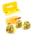 2. CUESOUL TERO AK4 dart flight, standard shape, graffiti print