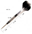 9. CUESOUL Aurora 21/23/25g 텅스텐 스틸 팁 다트 세트, 블랙 티타늄 질화물 코팅