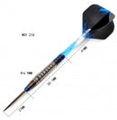 9. CUESOUL Aurora 21/23/25g 텅스텐 스틸 팁 다트 세트, 블루 티타늄 질화물 코팅