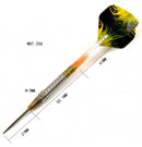 9. CUESOUL Aurora 21/23/25g Tungsten Steel Tip Dart Set with Gold Titanium Nitride Coating