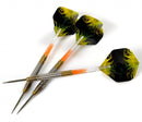 9. CUESOUL Aurora 21/23/25g Tungsten Steel Tip Dart Set with Gold Titanium Nitride Coating