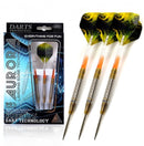 9. CUESOUL Aurora 21/23/25g Tungsten Steel Tip Dart Set with Gold Titanium Nitride Coating