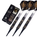 1BR. CUESOUL 브라스 다트, 블랙 스콜피온 16g 소프트 팁 다트 세트