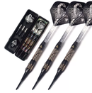 1BR. CUESOUL 브라스 다트, 블랙 스콜피온 16g 소프트 팁 다트 세트