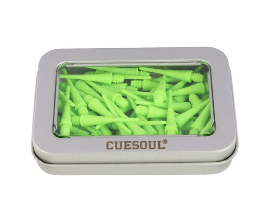 7. CUESOUL 오리지널 소프트 팁 다트 포인트, 2BA, 100-피스