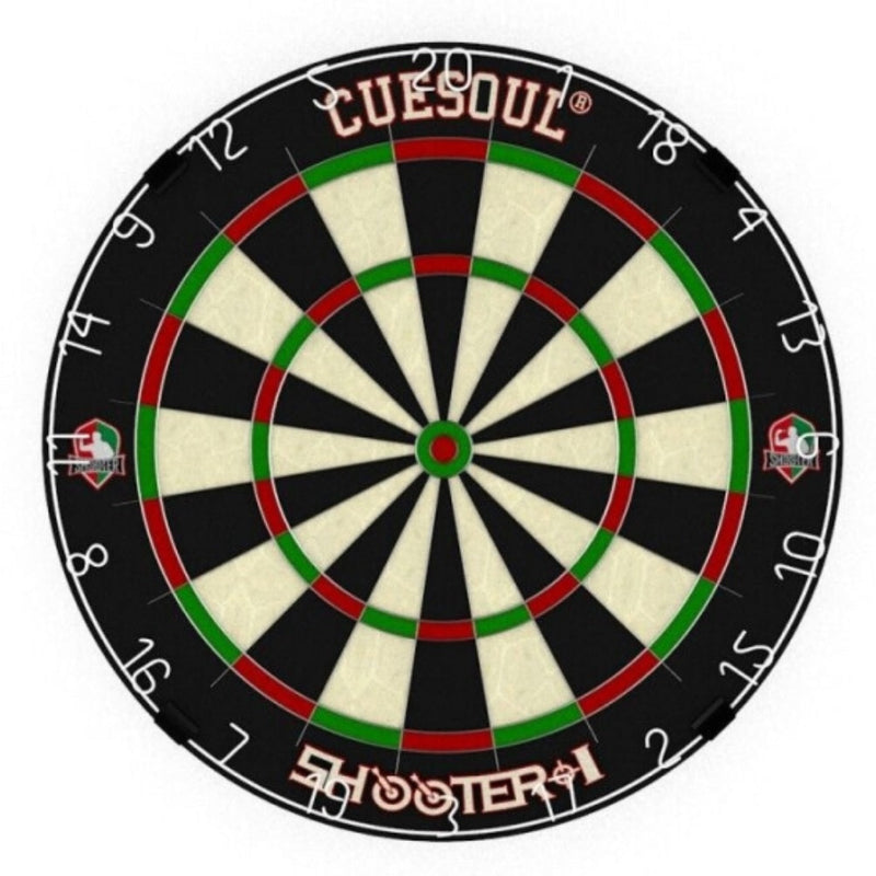 8. CUESOUL Shooter-I 18" 1-1/2" Official Size Tournament Kenya Sisal Bristle Dart Board, WDF Approved
