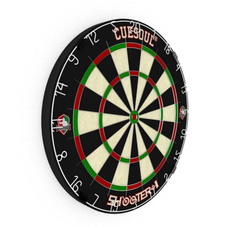 8. CUESOUL Shooter-I 18" 1-1/2" Official Size Tournament Kenya Sisal Bristle Dart Board, WDF Approved