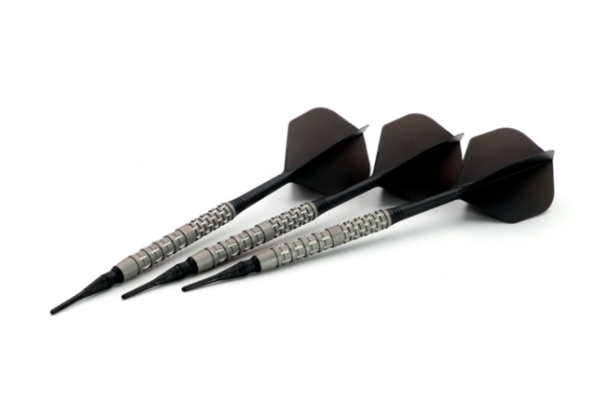 9. CUESOUL DAZZLING 20g 소프트 팁 90% 텅스텐 다트 세트, 프로스트 코팅, ROST 플라이트