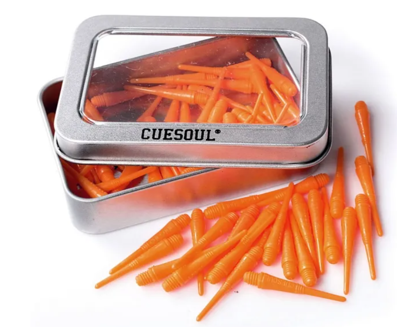 7. CUESOUL 오리지널 소프트 팁 다트 포인트, 2BA, 100-피스