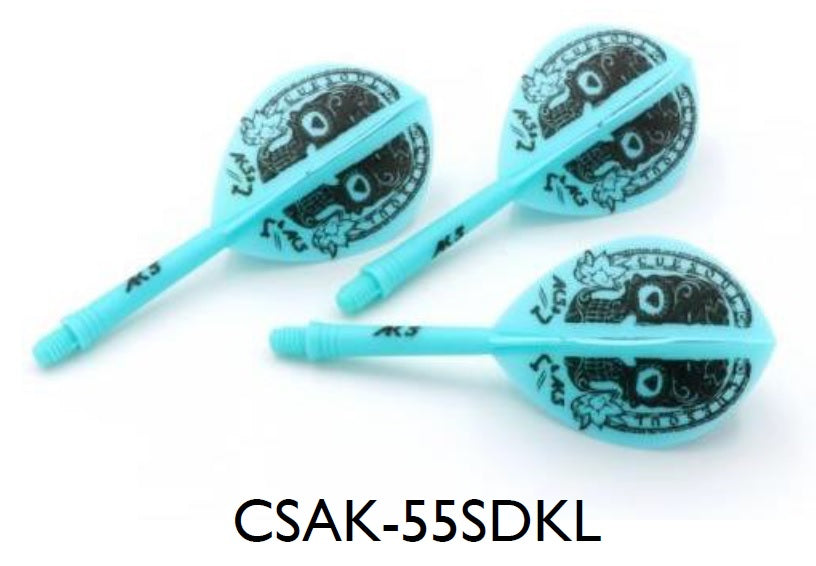 3. CUESOUL AK5 ROST 1-피스, 스컬 디자인, 티어드롭 셰이프, M 사이즈