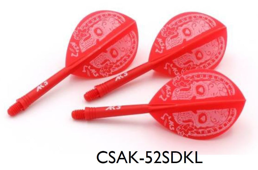 3. CUESOUL AK5 ROST 1-피스, 스컬 디자인, 티어드롭 셰이프, M 사이즈