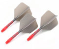 3T. CUESOUL T19 ROST 1-Piece, Red Shaft / Gray Flight, Big Wing Shape, Size M