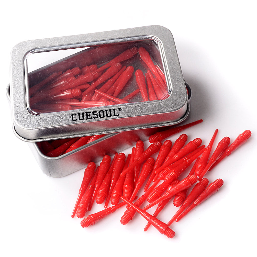 7. CUESOUL 오리지널 소프트 팁 다트 포인트, 2BA, 100-피스