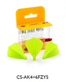 2. CUESOUL TERO AK4 dart flight, solid color, kite shape