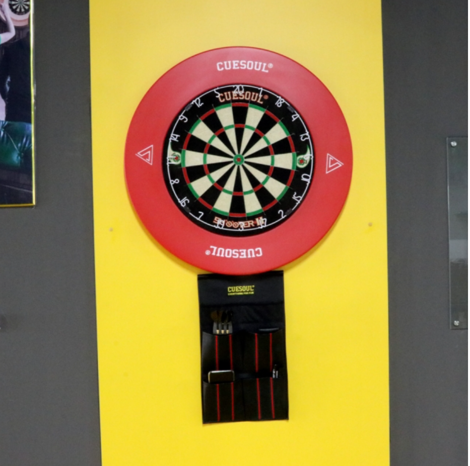 8. CUESOUL Shooter-II Tri-Eyes 18"*1-1/2" 공식 크기 토너먼트 사이잘 브리슬 다트보드